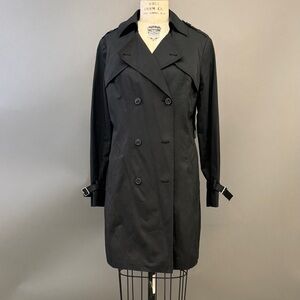 Cole Haan Elegant Black Trench Coat, medium